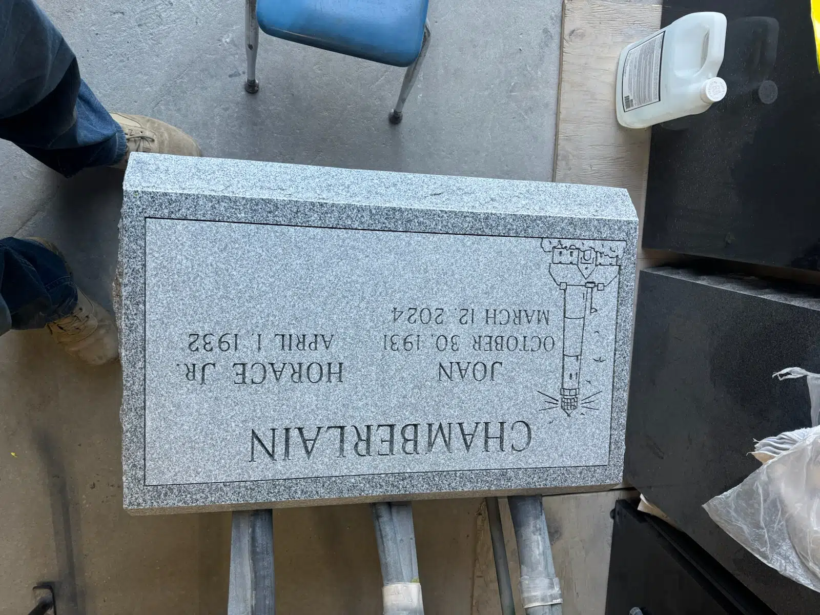 granite Christian Monument hand-carved by Christian Monument Guide in NJ — image 9